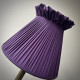 Grape Purple Ruffled Top Fabric Lampshade