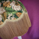 Green and Gold Tropical Palm Leaf Fabric Dome Lampshade