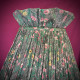 Grey Floral Ruffled Top Fabric Lampshade