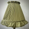 Olive Green Ruffled Fabric Lampshade