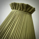 Olive Green Ruffled Top Fabric Lampshade