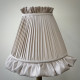 Oyster Ruffled Fabric Lampshade