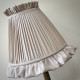 Oyster Ruffled Fabric Lampshade