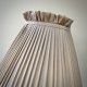 Oyster Ruffled Fabric Lampshade