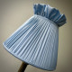 Powder Blue Ruffled Top Fabric Lampshade