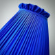 Royal Blue Ruffled Fabric Lampshade