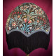 William Morris Molly Black Slate Parachute Dome Fabric Lampshade