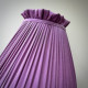 Wisteria Purple Ruffled Fabric Lampshade