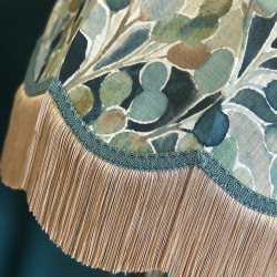 Porter and Stone Mardi Gras Duck Egg Dome Lampshade