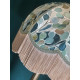 Porter and Stone Mardi Gras Sage Dome Lampshade