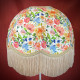 Vibrant Floral and Cream Dome Lampshade