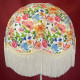 Vibrant Floral and Cream Dome Lampshade