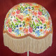 Vibrant Floral and Cream Dome Lampshade