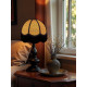 Gold and Black Animal Print Dome Fabric Lampshades