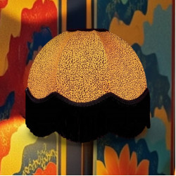 Gold Animal Print Dome Fabric Lampshades