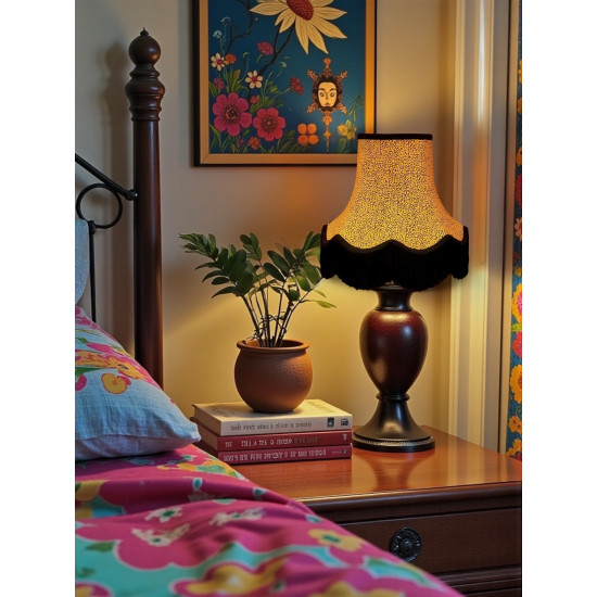 Gold Animal Print Fabric Lampshades