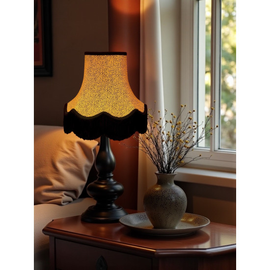 Gold Animal Print Fabric Lampshades