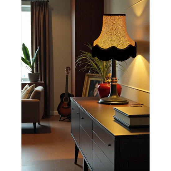 Gold Animal Print Fabric Lampshades