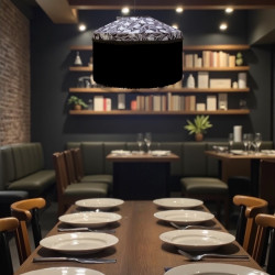 Grey Feather Tiffany Lampshades