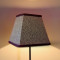 Khaki Green Animal Print and Black Trapezium Fabric Lampshades