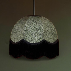 Khaki Green Animal Print Dome Fabric Lampshades
