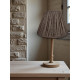 Khaki Green Animal Print Gathered Fabric Lampshade