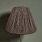 Khaki Green Animal Print Gathered Fabric Lampshade