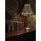 Leopard Animal Print Gold Ruffled Fabric Lampshade