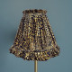 Leopard Animal Print Ruffled Fabric Lampshade