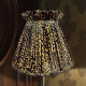 Leopard Animal Print Ruffled Top Fabric Lampshade