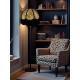 Leopard Animal Print and Black Dome Fabric Lampshades