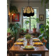 Leopard Animal Print and Black Dome Fabric Lampshades