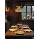 Leopard Animal Print and Gold Victorian Fabric Lampshades