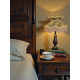 Leopard Animal Print and Gold Victorian Fabric Lampshades