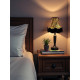 Leopard Animal Print and Black Fabric Lampshades