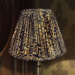 Leopard Animal Print Gathered Fabric Lampshade
