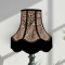 Lynx Animal Print and Black Fabric Lampshades