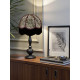 Lynx Animal Print and Purple Dome Fabric Lampshades