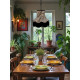 Lynx Animal Print and Black Fabric Lampshades