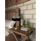 Lynx Animal Print and Black Fabric Lampshades