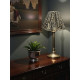 Lynx Animal Print Gathered Fabric Lampshade