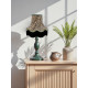 Lynx Animal Print and Green Fabric Lampshades