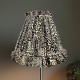 Lynx Animal Print Ruffled Fabric Lampshade