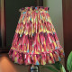 Hot Pink Feather Ruffled Fabric Lampshade