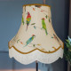 Parrots and Toucan Gold Fabric Lampshades