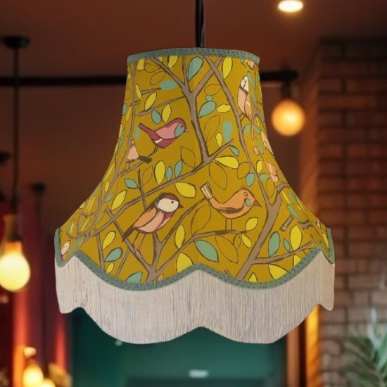Tweety Bird Lime Green Fabric Lampshades