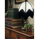 Ivory and Black Art Deco Fabric Lampshade