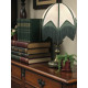 Ivory and Green Art Deco Fabric Lampshade