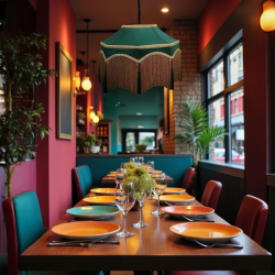 Holly Green Balmoral Downton Abbey Fabric Ceiling Lampshade