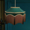 Holly Green Balmoral Downton Abbey Fabric Ceiling Lampshade